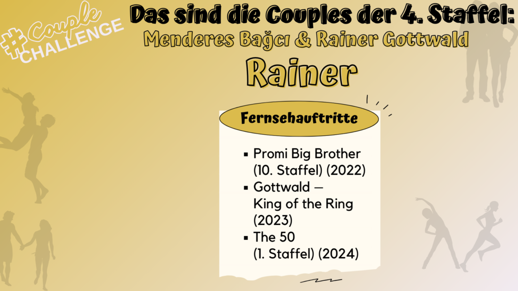 Couple Challenge 2025 - Kandidaten - alle Infos & Formate: Rainer Gottwald