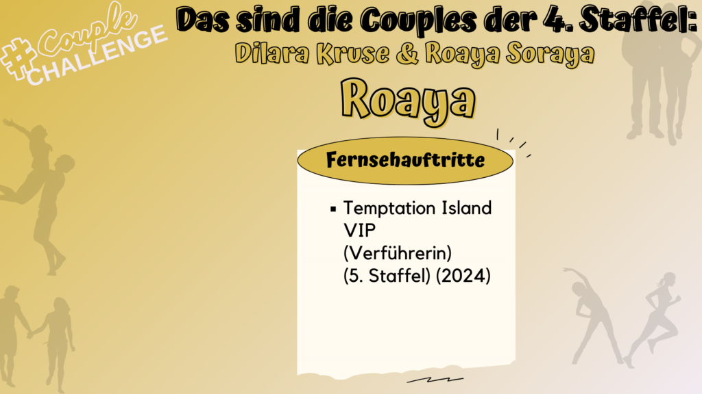 Couple Challenge 2025 - Kandidaten - alle Infos & Formate: Roaya Soraya
