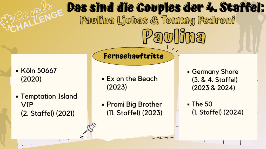 Couple Challenge 2025 - Kandidaten - alle Infos & Formate: Paulina Ljubas